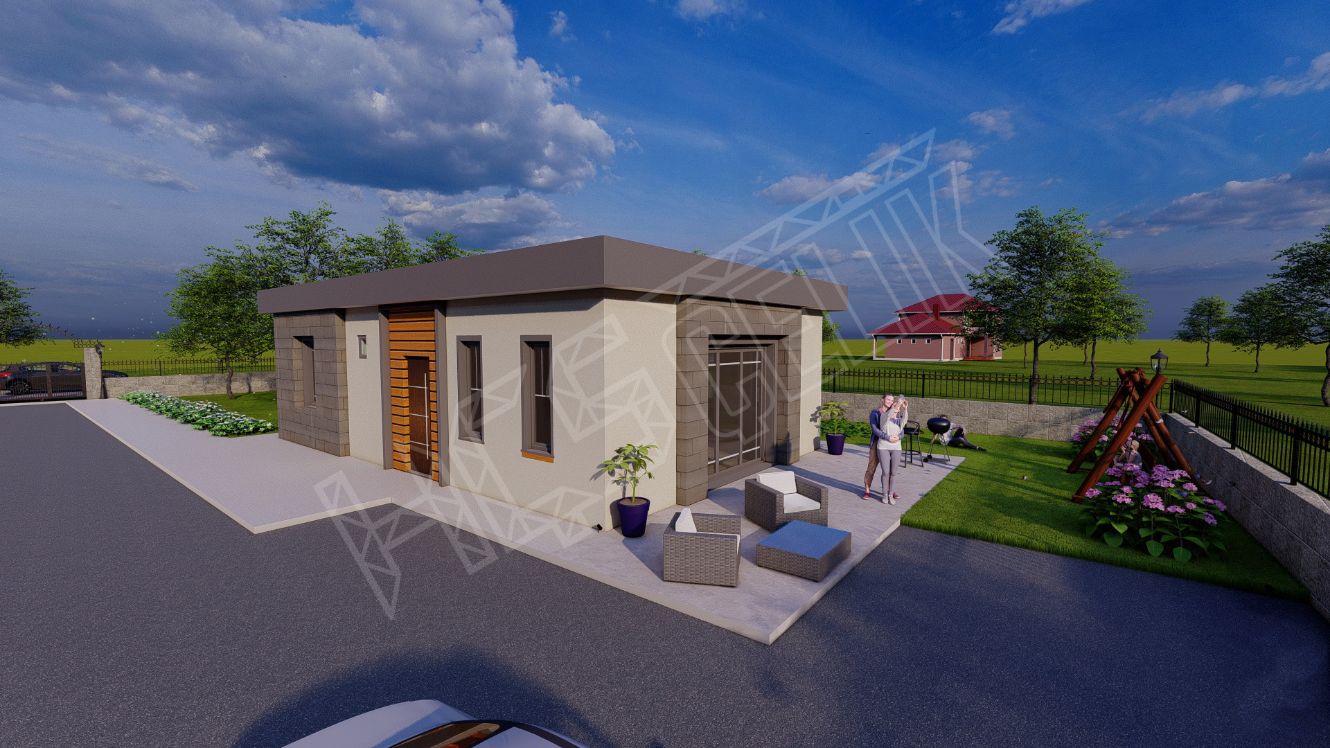 84 m² Tek Katlı Hafif Çelik Ev